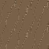 Wallpaper Wavy Stripe Wallpaper // Tan Metallic 