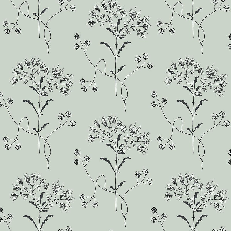 Wallpaper Wedding Band Wallpaper Sample // Blue & Black 8 x 10 