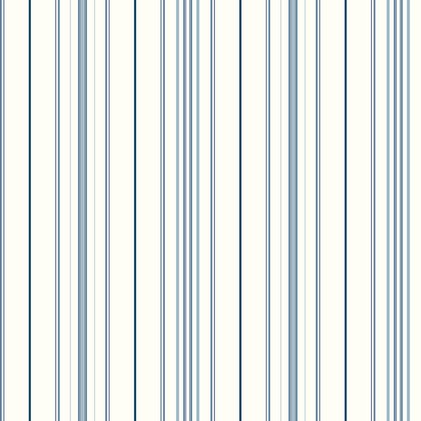 Wallpaper Wide Pinstripe Wallpaper // Blue 