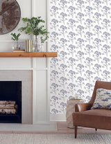 Wallpaper Wildflower Wallpaper // Navy 