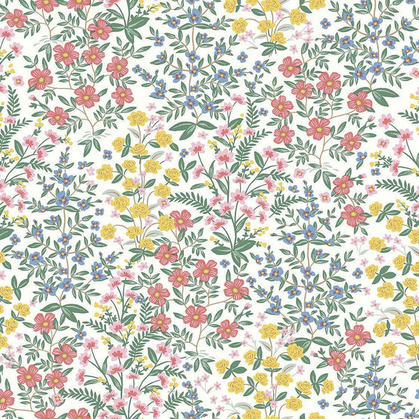 Wallpaper Wildwood Garden Wallpaper // White & Pink 