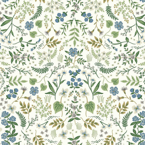 Wallpaper Wildwood Wallpaper // Blue & Green 