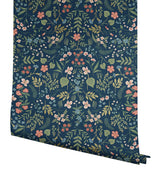 Wallpaper Wildwood Wallpaper // Navy 