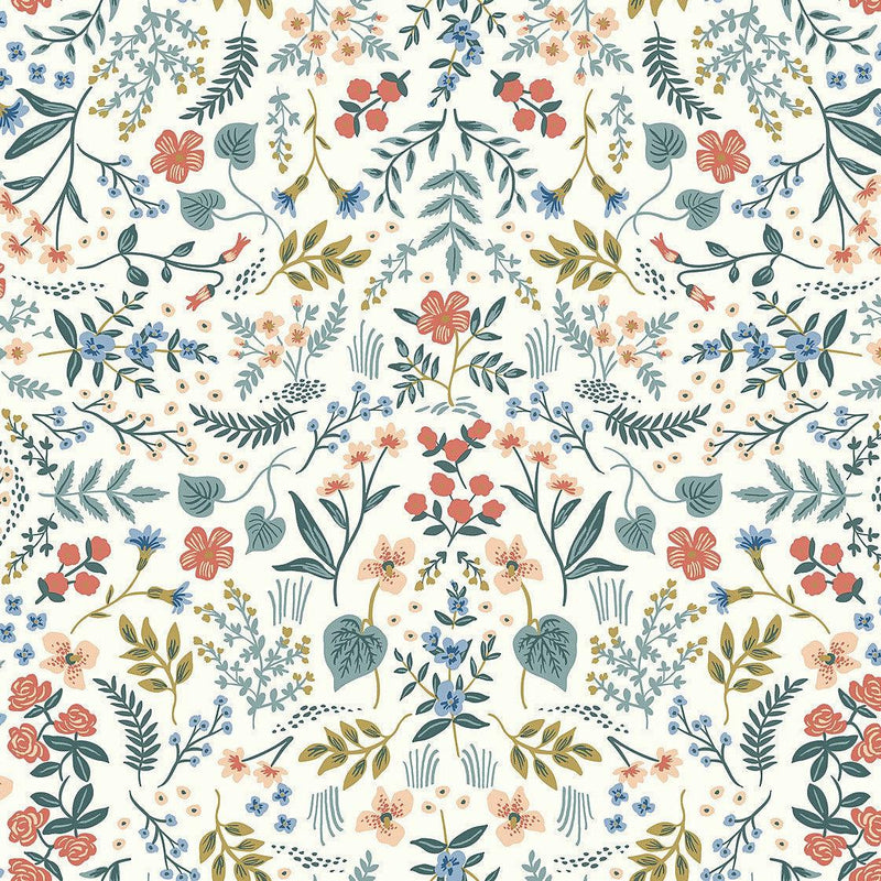 Wallpaper Wildwood Wallpaper Sample // Beige & Coral 8 x 10 