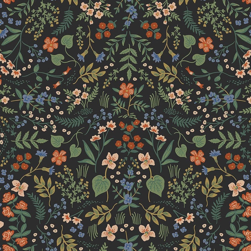 Wallpaper Wildwood Wallpaper Sample // Black 8 x 10 