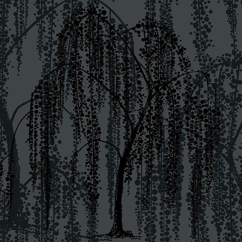 Wallpaper Willow Glow Wallpaper Sample // Grey 8 x 10 