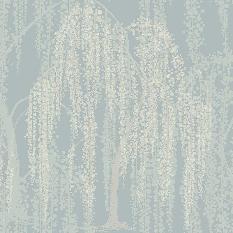 Wallpaper Willow Glow Wallpaper Sample // Smokey Blue 8 x 10 