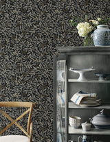 Wallpaper Willowberry Peel & Stick Wallpaper // Black 