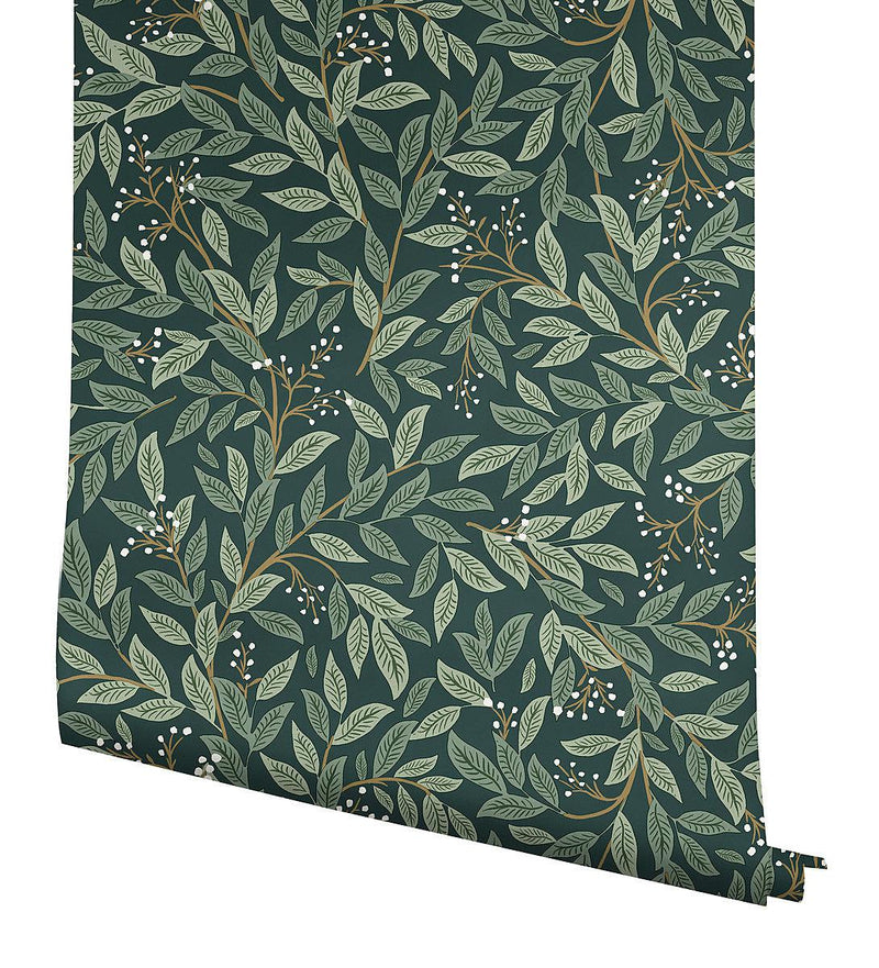 Wallpaper Willowberry Peel & Stick Wallpaper // Emerald 