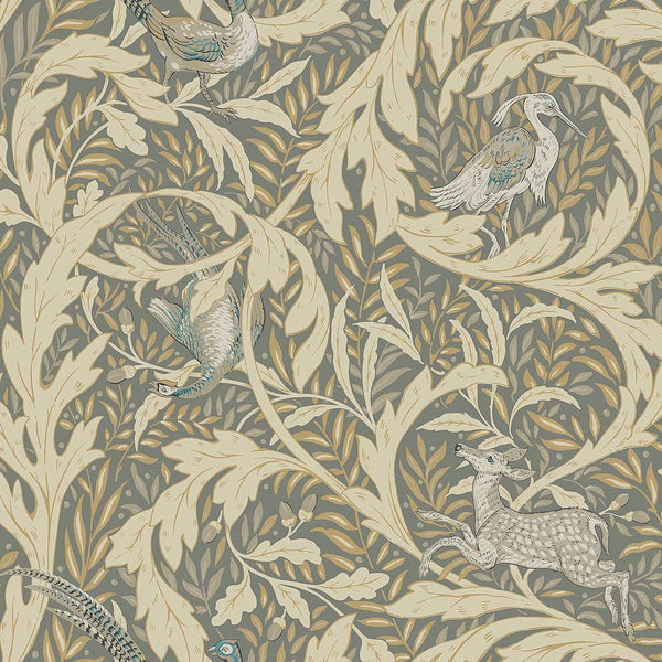 Wallpaper Woodl& Tapestry Wallpaper // Neutral Metallic 