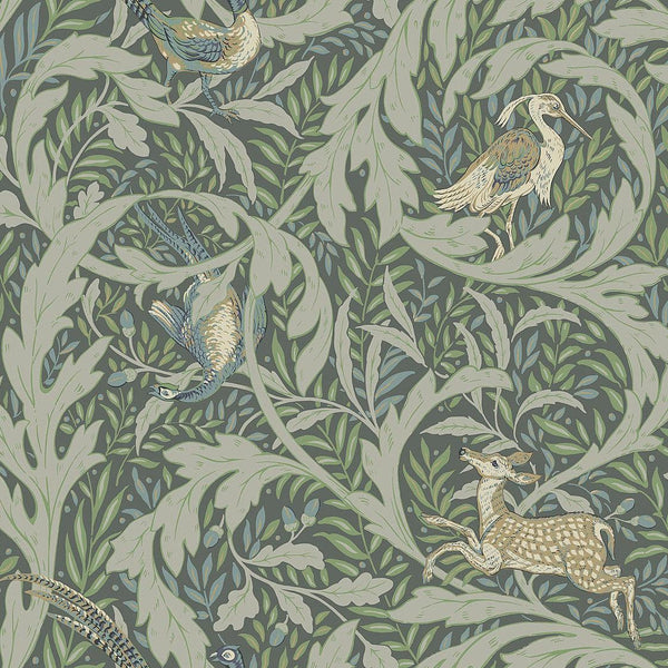 Wallpaper Woodland Tapestry Wallpaper // Sage 