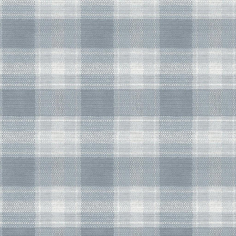 Wallpaper Woven Buffalo Check Wallpaper // Blue 