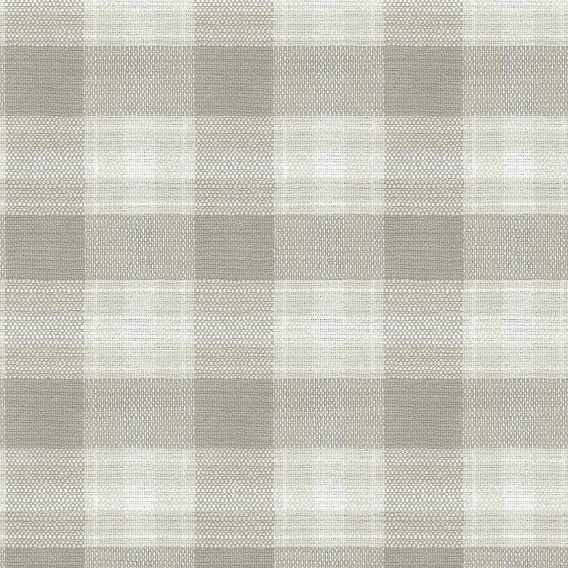Wallpaper Woven Buffalo Check Wallpaper Sample // Linen 8 x 10 