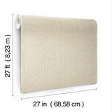 Wallpaper Woven Texture Wallpaper // Tan 