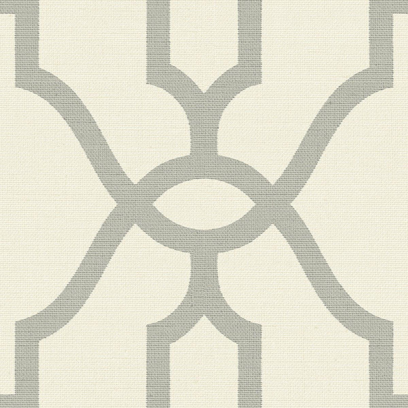 Wallpaper Woven Trellis Wallpaper Sample // Quarry Grey 8 x 10 