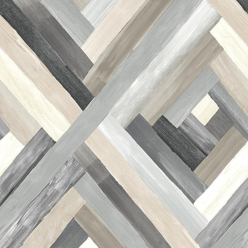 Wallpaper Wynwood Geometric Wallpaper Sample // Grey 8 x 10 