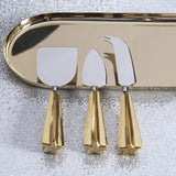 Holiday Kitchen, Tabletop & Serveware Cheese Knives Set w/ Gold Handle 