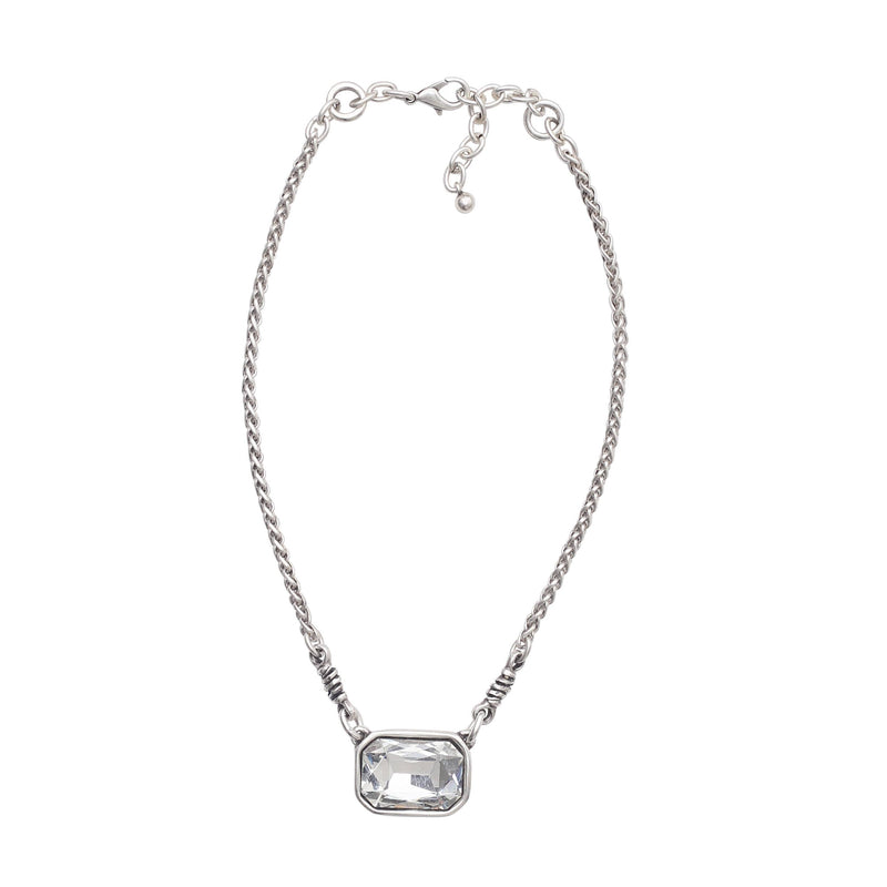  Handmade Sultans Rectangle Pewter Necklace 