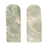  Green Marble Bookend Set 