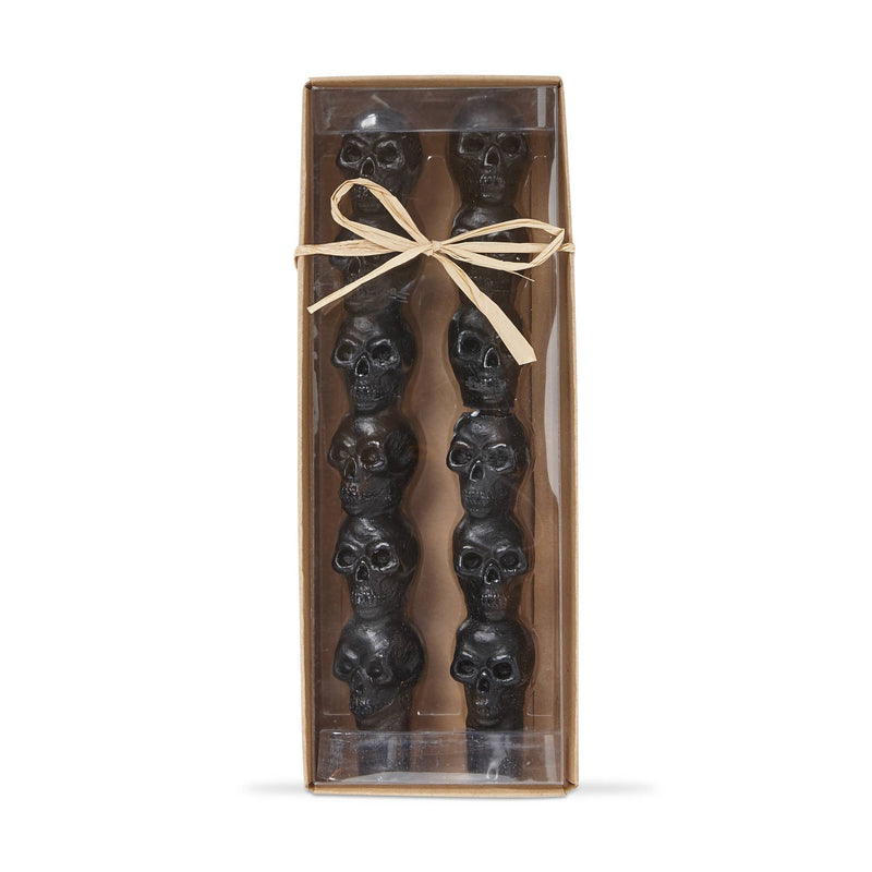  Skull Tapers Candles // Set of 2 