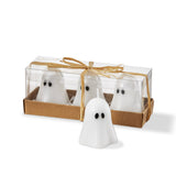 Halloween candles White Ghost Mini Tealight Candles Set of 3 Paraffin Wax white 