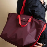  The Nylon Zip-All Tote - Merlot 