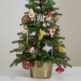 Holiday Decorative Objects Golden Scallop Pots // 3 Sizes 