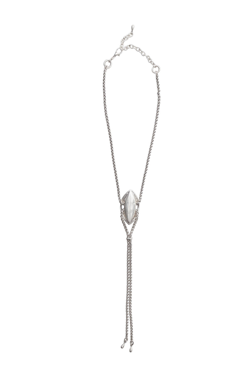  Handmade Tie Pewter Necklace - 3929 