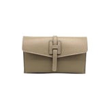  Genuine leather mini clutch bag, Made in Italy, art. 112592: Olive 