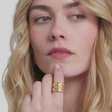 Lifestyle Rainbow Infinity Ring // Shades of Jade 