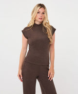  Brady Mock Neck Sweater Lounge Set // Cocoa 