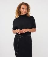  Anica Knit Midi Dress with Belt 
