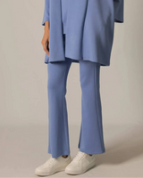 Loungewear Isabelle Butter Modal Fitted Flare Pants // Cornflower Blue 
