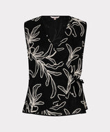  Fiona Floral Embroidered Wrap Top 