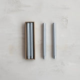 Holiday Ornaments Silver Faceted Taper Candles // Set of 2 