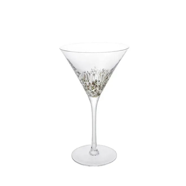Holiday Bar & Drinkware Golden Confetti Martini Glass 