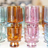 Bar & Glassware Multi Color Wine Glass Set of 4 