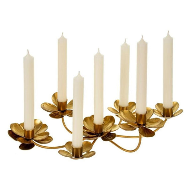 Candle Holders Gold Bloom Candelabra 
