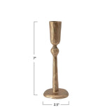 Candle Holders Hand-Forged Brass Tear Drop Taper Holder 