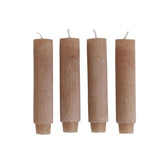 Candles & Matches 4.75" Linen Ribbed Taper Candles // Set of 2 