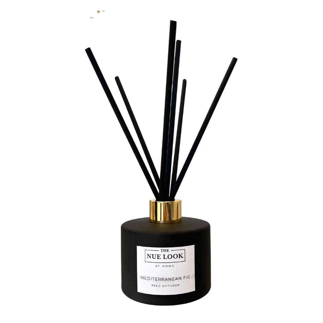 Reed Diffusers - Black Gold Collar Diffuser - Lavender Sage