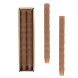 Candles & Matches Brown Hobnail Taper Candles - Set of 2 