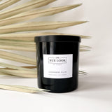 Candles & Matches Cashmere Plum Soy Candle in Black 