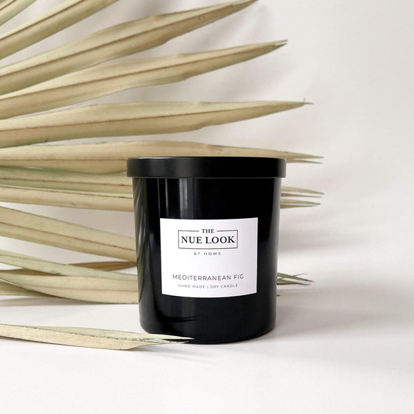 Candles & Matches Mediterranean Fig Soy Candle in Black 