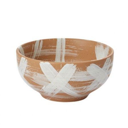 Decorative Object Brush Stroke Terracotta Bowl 