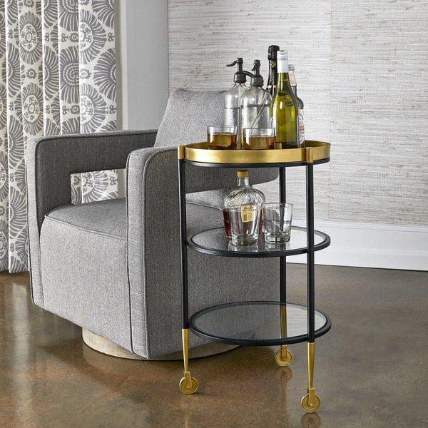 Furniture Mingle Side Table/Bar Cart 