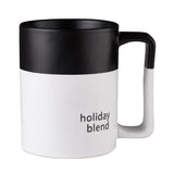 Holiday Bar & Drinkware Holiday Blend Black & White Large Mug 