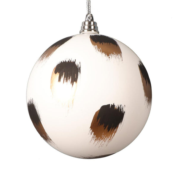 Holiday Ornaments White Brush Stroke Ornament 