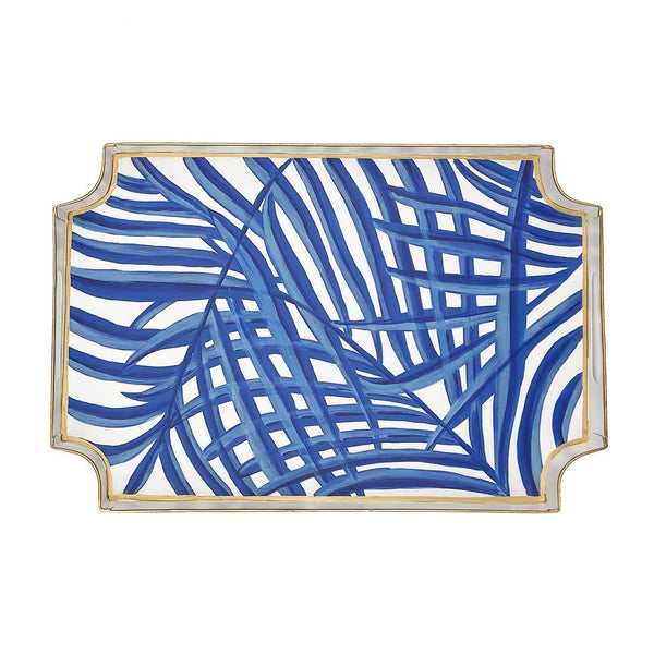 Home Accents Blue Palm Jaye Tray 