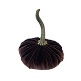 Home Accents Handmade Velvet Pumpkin - Small Brown 